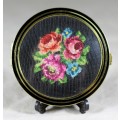 Powder Compact with Rose Tapestry Design - Low Price!! Bid Now!!