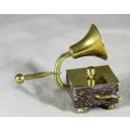 Miniature Bronze Vintage Gramophone - Low Price!! Bid Now!!