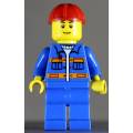 LEGO MINI FIGURINE - Road Worker (CTY0925)