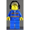 LEGO MINI FIGURINE - Airport Worker (CTY0420)