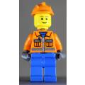 LEGO MINI FIGURINE - Construction Worker (CTY0105)