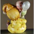 Small Clown Figurine - Baby With Balloons - BID NOW