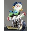 Small Clown Figurine - Playing a Concertina - BID NOW