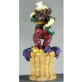 Clown Figurine - Drinking - with Bottle Stopper - BID NOW