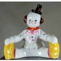 Clown Figurine - Seated boy with Top Hat - BID NOW