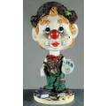 Clown Figurine - Bobble Head Painter - BID NOW