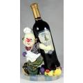 Large Clown Figurine - Wine Bottle Holder - BID NOW