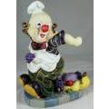 Large Clown Figurine - Wine Bottle Holder - BID NOW