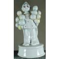 Clown Figurine - With Large Cluster Of Balloons - BID NOW