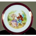 Limoges Miniature - Display Plate - Victorian Couple Dancing - Beautiful!!! BID NOW!!!!