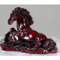 Small Chinese Molded Horse - Laying Down - Beautiful!!! BID NOW!!!!
