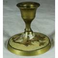 Cloisonne Style Solid Brass - Candle Holder - Beautiful!!! BID NOW!!!!