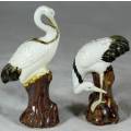 Pair of Small Porcelain Flamingos - Beautiful!!! BID NOW!!!!