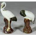 Pair of Small Porcelain Flamingos - Beautiful!!! BID NOW!!!!