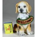 Resin Figurine - Welcome - Beagle - Beautiful!!! BID NOW!!!!