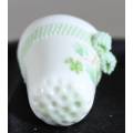 Collectible Thimble - Irish Dresden - Lace Bow-tie - Act Fast!! Bid Now!!!