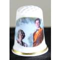 Collectible Thimble - Prince & Princess of Wales - Birchcroft- Act Fast!! Bid Now!!!