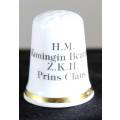 Collectible Thimble - H.M Koningin Beatrix & Z.K.H Prins Claus - Act Fast!! Bid Now!!!