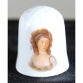 Collectible Thimble - Limoges - Victorian Lady - Act Fast!! Bid Now!!!