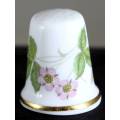 Collectible Thimble - Wedgwood - Flower & Leaves - Act Fast!! Bid Now!!!