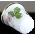 Collectible Thimble - Wedgwood - Flower & Leaves - Act Fast!! Bid Now!!!