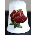 Collectible Thimble - Metal Rose - Act Fast!! Bid Now!!!