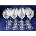 Set of 12 of Crystal Liquor Glasses - Act fast and bid now!!!