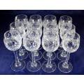 Set of 12 of Crystal Liquor Glasses - Act fast and bid now!!!
