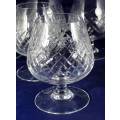 Set of 11 of Crystal Brandy Sniffers Glasses - Act fast and bid now!!!