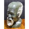 Carved Stone Head - Very Heavy - Act Fast!!! - Bid Now!!!