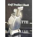 EXQUISITE HACHETTE MINITURE CLOCK -  #37 Golf Trolley- Act Fast!!! -BID NOW!!!