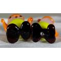 Miniature - Pair of Dressed Glass Chicks - Act Fast!!! -BID NOW!!!