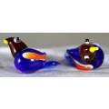 Miniature - Pair of Glass Birds - Act Fast!!! -BID NOW!!!