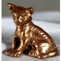 Miniature - Copper/Lead Seated Cat - Act Fast!!! -BID NOW!!!