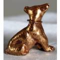 Miniature - Copper/Lead Seated Cat - Act Fast!!! -BID NOW!!!