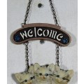 Welcome Cats - Wall Hanging - Act Fast!! Bid Now!!