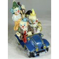 4 Musical Clowns in Open Car - Act Fast!!! -BID NOW!!!