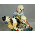 4 Musical Clowns with Dog in Open Car - Act Fast!!! -BID NOW!!!
