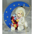 Hanging Clown Sitting in Moon - Act Fast!!! -BID NOW!!!