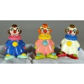 Set of 3 Clowns - Act Fast!!! -BID NOW!!!