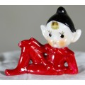 Elf Relaxing on Arm 1950`s - Bid Now!!!