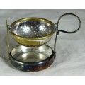 Vintage Silver Plated English Tea Strainer - Swivel & Drip Tray - Beautiful!!! - Bid Now!!!