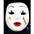 Large Porcelain Opera Mask - Flower Painted - ACT FAST!!! BID NOW!!!