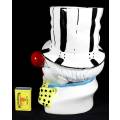 Large Clown Vase - Yellow Bow-Tie - ACT FAST!!! BID NOW!!!