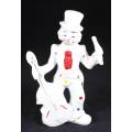 Porcelain Clown With Double Bass - ACT FAST!!! BID NOW!!!