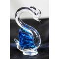 Glass Swan - Blue - Bid Now!!!