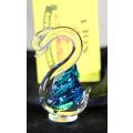 Glass Swan - Blue - Bid Now!!!