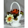 Royal Adderley - Flowers in Basket - Bid Now!!!