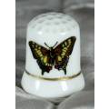 Thimble - Brown & Yellow Butterfly - Bid Now!!!