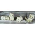4 Kittens Felted/Suede White - Bid Now!!!